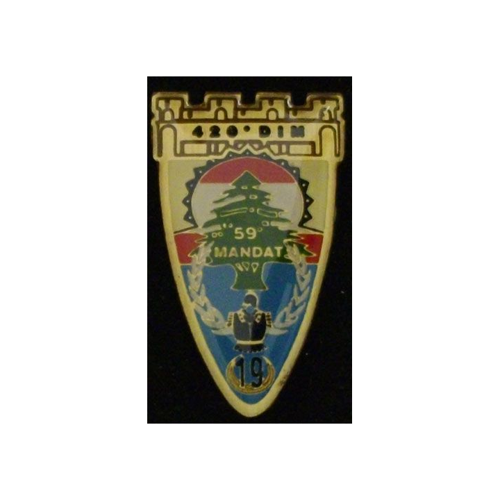 19° RG : 19° RÉGIMENT DU GÉNIE 420° DIM 59° MANDAT
