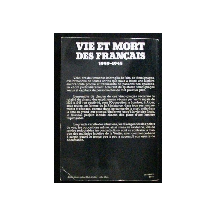 Vie et mort des Français 1939 - 1945 de jacques Mayer Tallandier