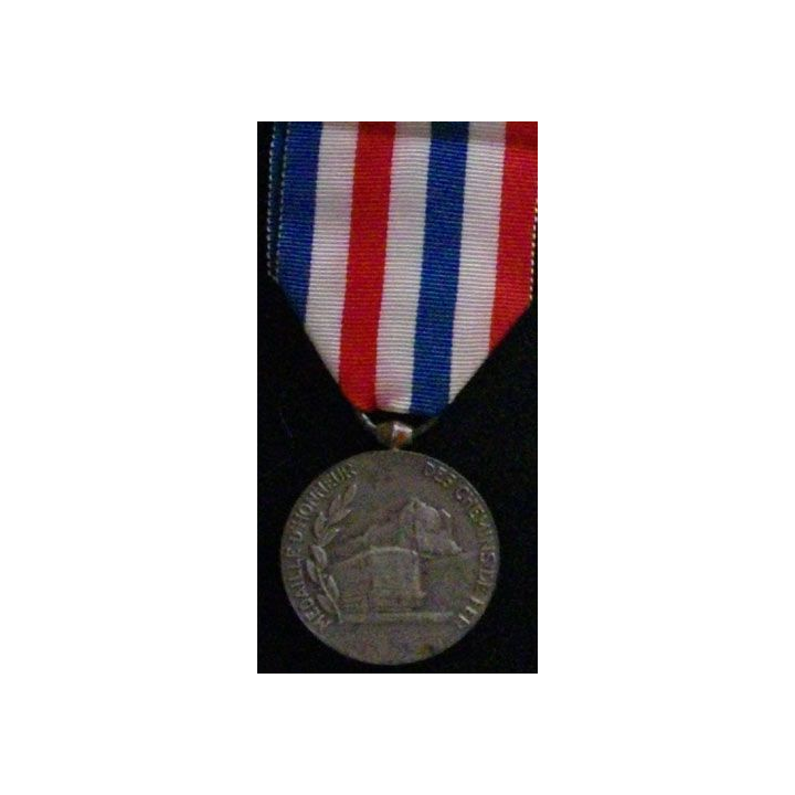 FRANCE : MÉDAILLE D'HONNEUR DES CHEMINS DE FER (ARGENTÉE 1956)