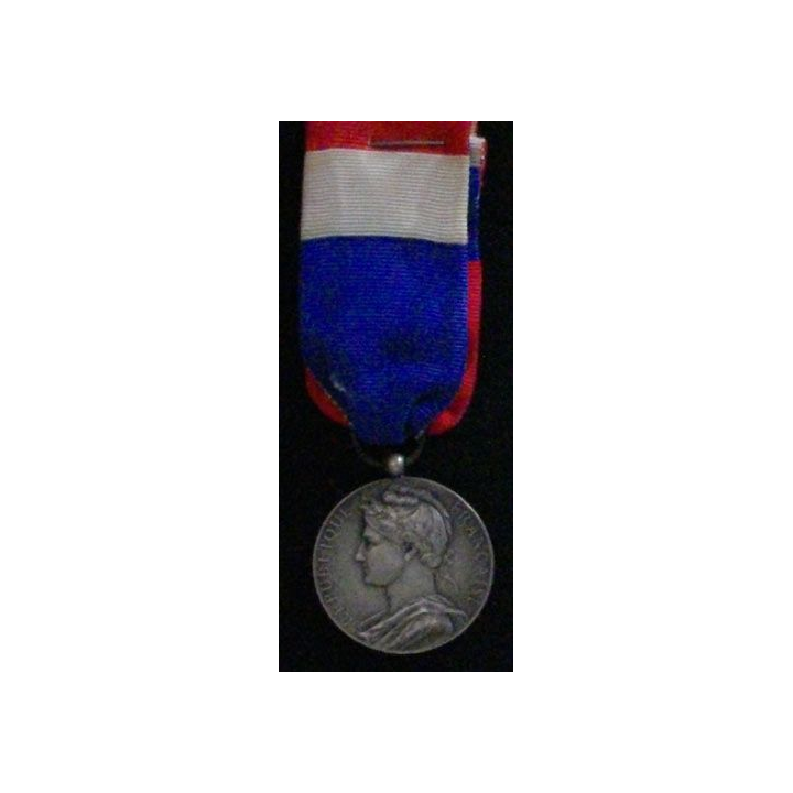 FRANCE : MÉDAILLE DU TRAVAIL DE L'INDUSTRIE EN ARGENT 1924