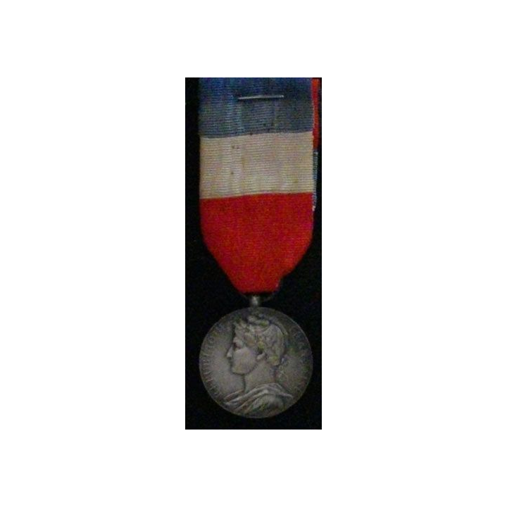 FRANCE : MÉDAILLE DU TRAVAIL DE L'INDUSTRIE EN ARGENT 1925