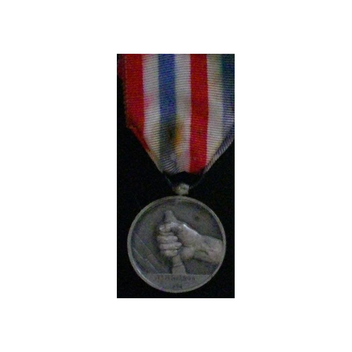FRANCE : MÉDAILLE DES CHEMINS DE FER 1944 (BRONZE ARGENTÉ)