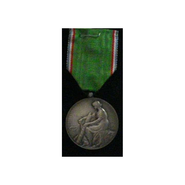 FRANCE : MÉDAILLE DE LA MUTUALITÉ (BRONZE ARGENTÉ)