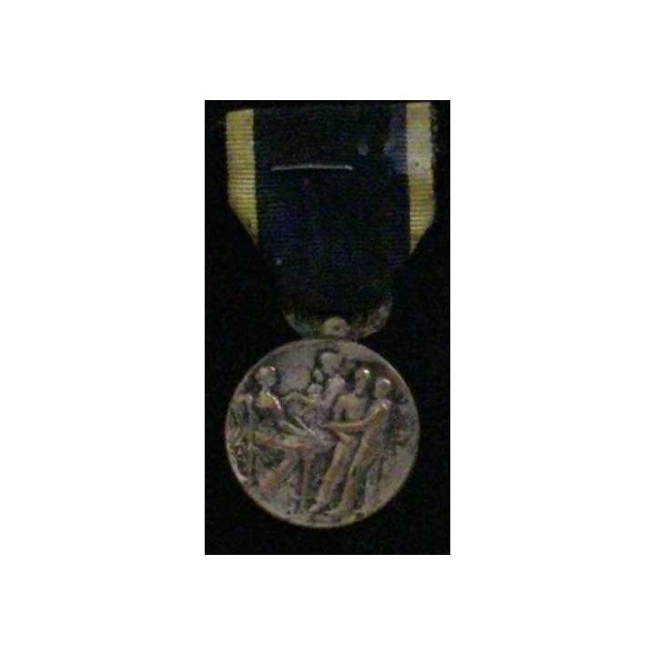 FRANCE : MÉDAILLE DE LA MUTUALITÉ NOZAL (BRONZE ARGENTÉ)