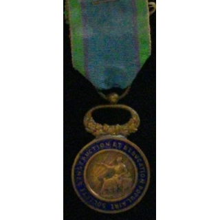 FRANCE : MÉDAILLE DE LA SOCIÉTÉ D'INSTRUCTION ET D'EDUCATION
