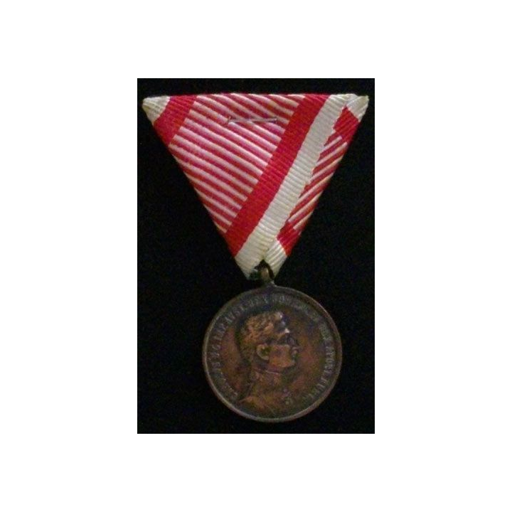 AUTRICHE : MÉDAILLE DU COURAGE (CHARLES 1ER) BRONZE