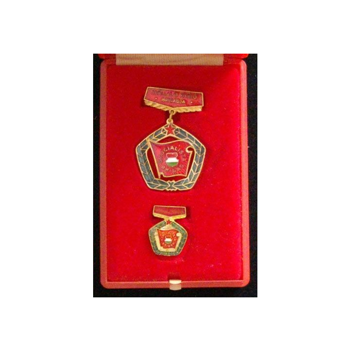 HONGRIE : MÉDAILLE DU MÉRITE DU TRAVAIL (BRIGADE SOCIALISTE)
