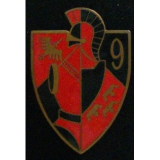 9° RG : 9° RÉGIMENT DU GÉNIE (ARTHUS BERTRAND 1909) ÉMAIL