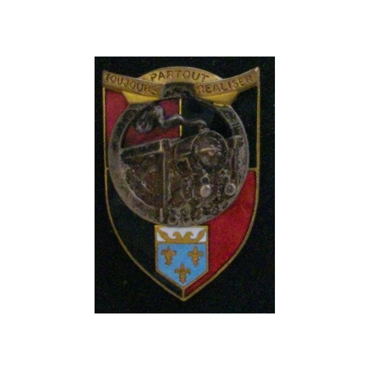 5° RG : 5° RÉGIMENT DU GÉNIE (2 PIÈCES ABP ) ÉMAIL BOUT ATT CASSÉE