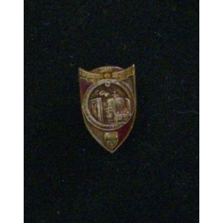 5° RG : 5° RÉGIMENT DU GÉNIE MINIATURE (SANS 2,3 cm) ÉMAIL ROUGE