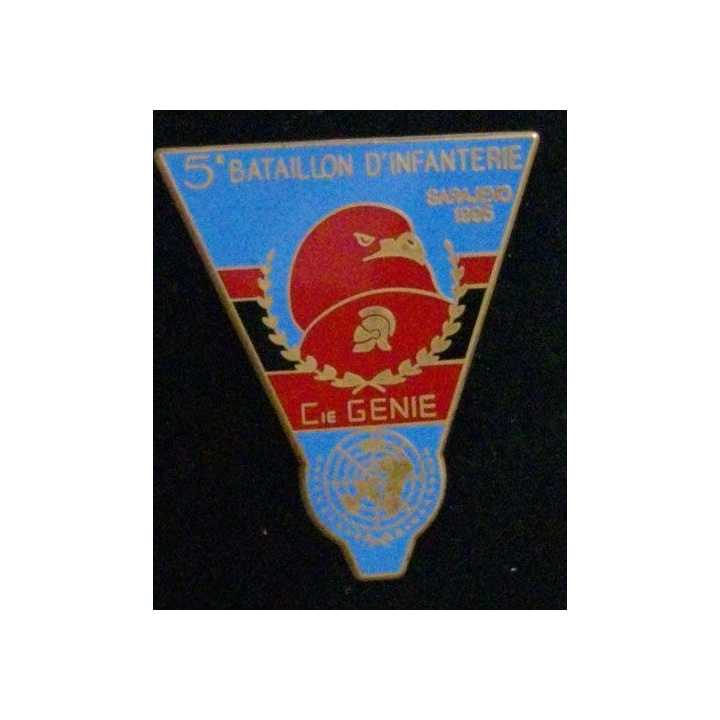 34° RG : COMPAGNIE DU GÉNIE DU 5° BON D'INF SARAJEVO 1995