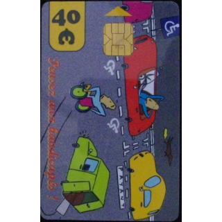CARTE DE STATIONNEMENT PARIS DE 40  PENSEZ AUX HANDICAPÉS