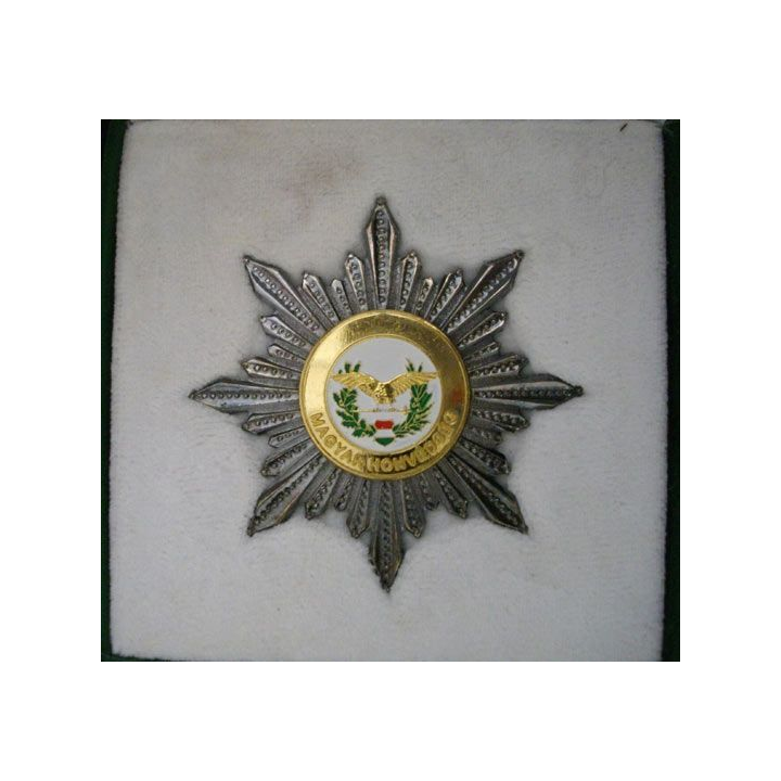HONGRIE : Plaque des forces aériennes de la défense hongroise dans son écrin