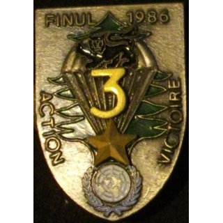 9° RCP : 9° RGT CHASSEURS PARA 3°CIE ACTION VICTOIRE FINUL 1986