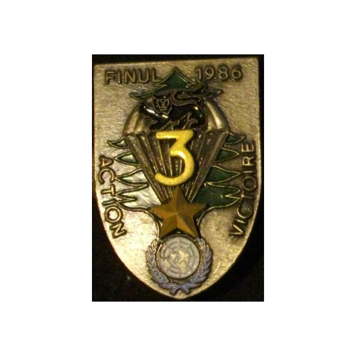 9° RCP : 9° RGT CHASSEURS PARA 3°CIE ACTION VICTOIRE FINUL 1986