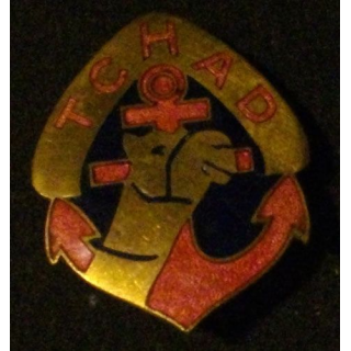 RMT : RÉGIMENT DE MARCHE DU TCHAD (POINÇON AB) GD MODÈLE PLAT (191)