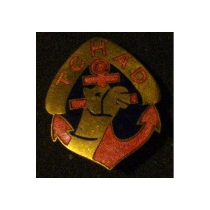 RMT : RÉGIMENT DE MARCHE DU TCHAD (POINÇON AB) GD MODÈLE PLAT (191)