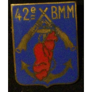 42° BMM : 42° BRIGADE DE MITRAILLEURS MALGACHES ÉMAIL (MORET)