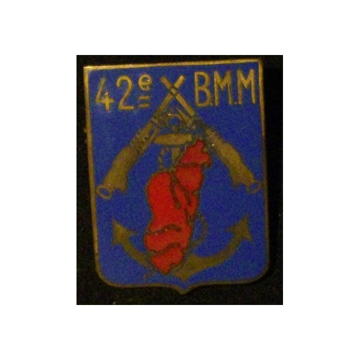 42° BMM : 42° BRIGADE DE MITRAILLEURS MALGACHES ÉMAIL (MORET)