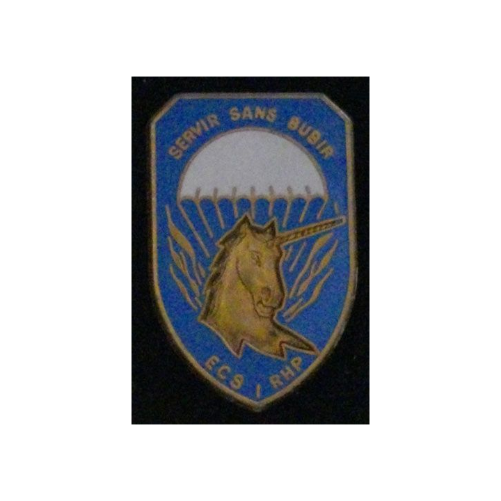1° RHP : 1° RÉGIMENT DE HUSSARDS PARA ECS LICORNE GRAVÉE