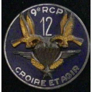 9°RCP : 9°RÉGIMENT DE CHASSEURS PARACHUTISTES 12°COMPAGNIE