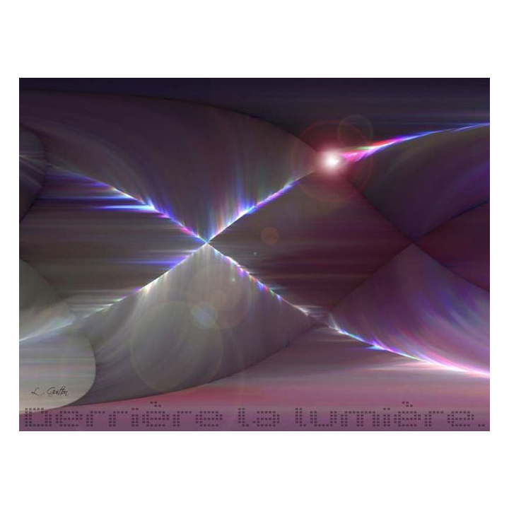 IMAGE ORIGINALE CRÉÉE PAR ORDI : DERRIÈRE-LA-LUMIÈRE (40x30 cm)