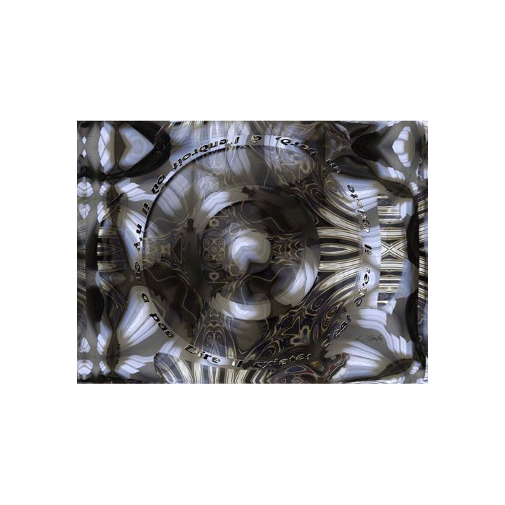 IMAGE ORIGINALE CRÉÉE PAR ORDINATEUR : IL N'Y EN A PAS (40x30 cm