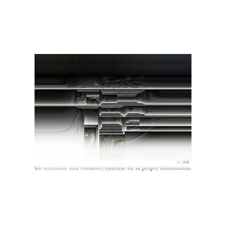 IMAGE ORIGINALE CRÉÉE PAR ORDI : L'ENSEMBLE VIDE (40 x 30 cm)