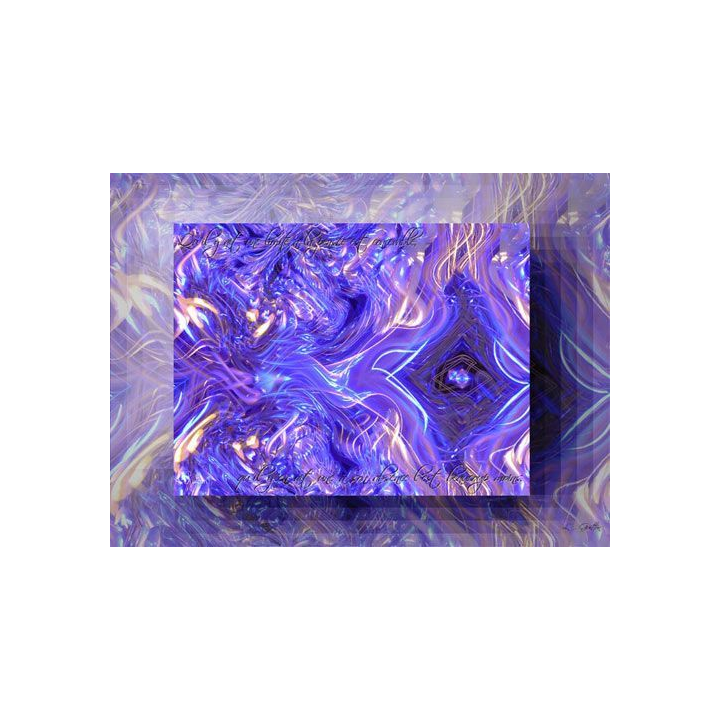 IMAGE ORIGINALE CRÉÉE PAR ORDINATEUR : LES LIMITES (40 x 30 cm)