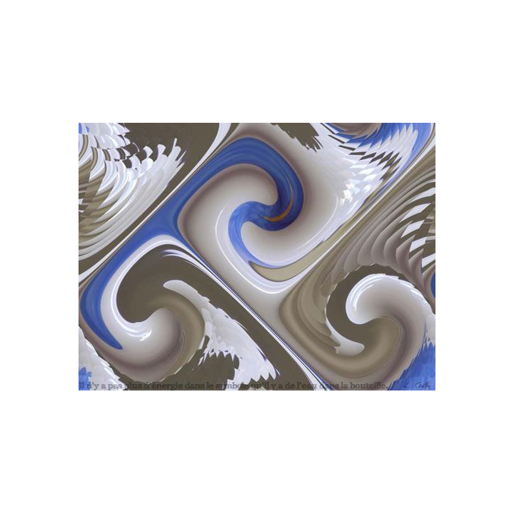 IMAGE ORIGINALE CRÉÉE PAR ORDINATEUR : LE SYMBOLE (40 x 30 cm)