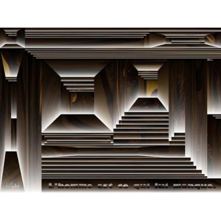 IMAGE ORIGINALE CRÉÉE PAR ORDINATEUR : L'HOMME (40 x 30 cm)