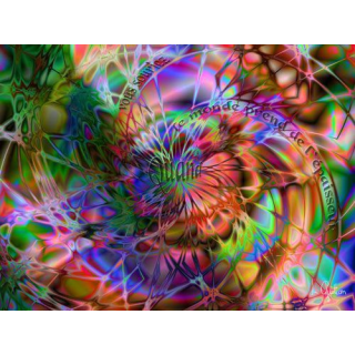 IMAGE ORIGINALE CRÉÉE PAR ORDINATEUR : QUAND VOUS SOURIEZ (40 x 30 cm)