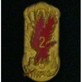 1° RCP : 1° RÉGIMENT DE CHASSEURS PARACHUTISTES ÉMAIL 2°CIE (LR)