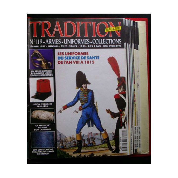 11 REVUES TRADITION MAGAZINE ANNÉE 1997 DU N°118 AU N°129