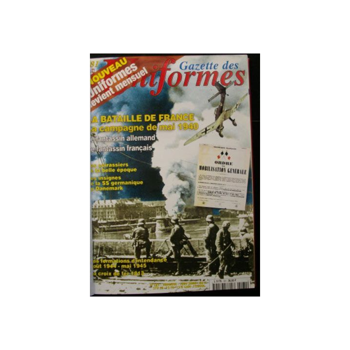LA GAZETTE DES UNIFORMES DU N°181 (06-2000) AU N°188 (02-2001)