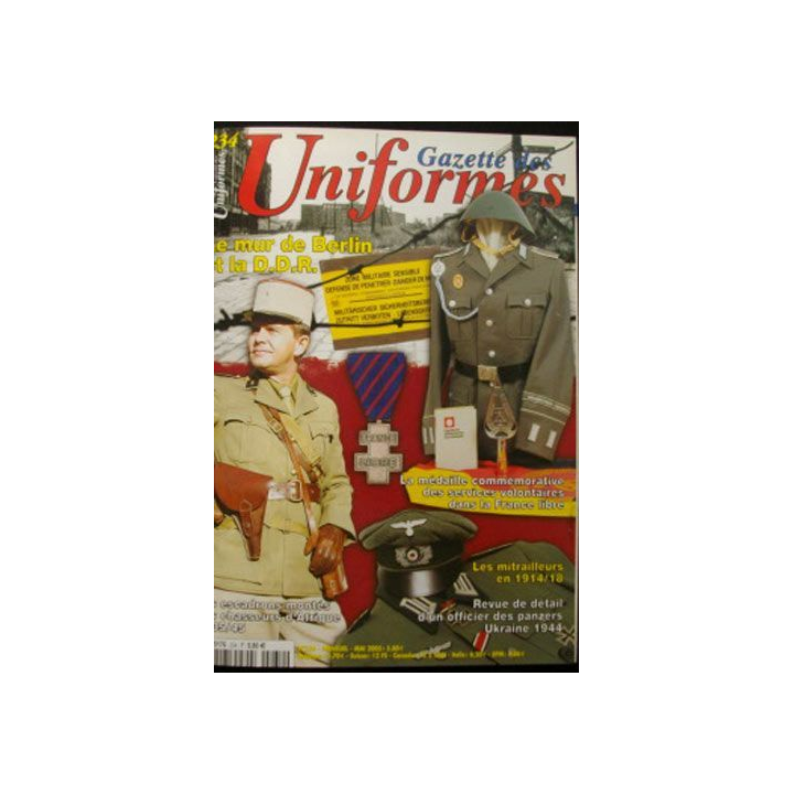 LA GAZETTE DES UNIFORMES DU N°234 (05-2005) AU N°240 (12-2005)