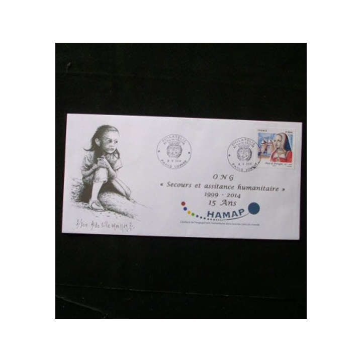 ENVELOPPE DU 15° ANNIVERSAIRE DE L'ONG HAMAP