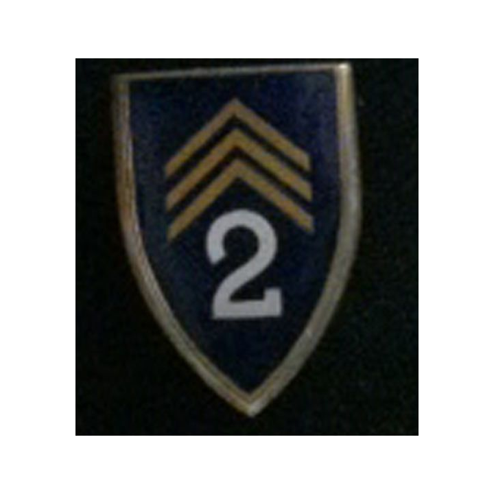 2° Régiment de chasseurs d'Afrique écu à 3 chevrons Drago Paris Nice