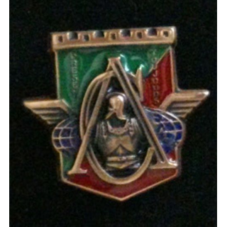 17° RGP : CA du 17° régiment du génie parachutiste vert et rouge en bronze massif boléro rond