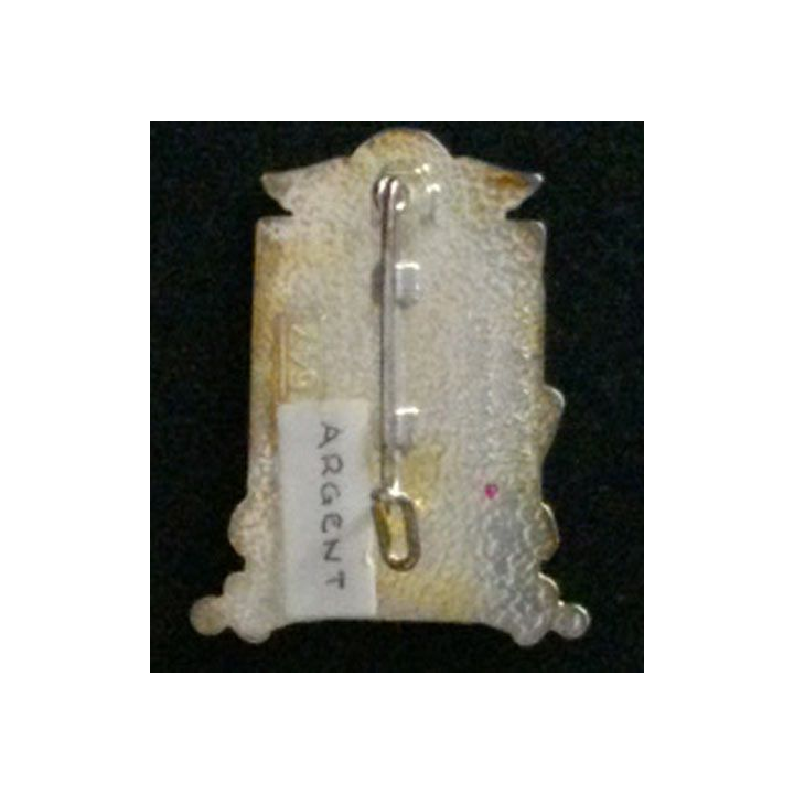 35° RAP : insigne du 35° régiment d'artillerie parachutiste, de fabrication Boussemart H. 547, translucide prestige argenté