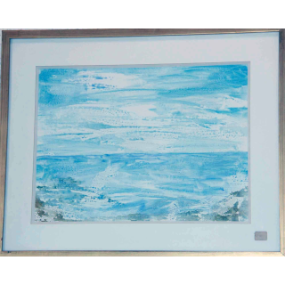 Aquarelle de Svetlana Manen intitulée Marine 1983