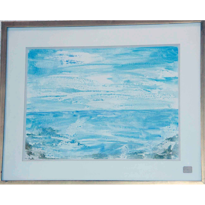 Aquarelle de Svetlana Manen intitulée Marine 1983