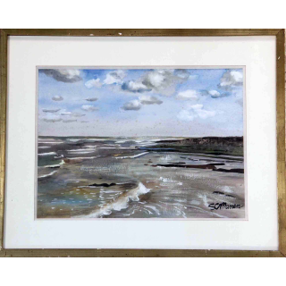 Aquarelle de Svetlana Manen Après la pluie à Varengeville 1979
