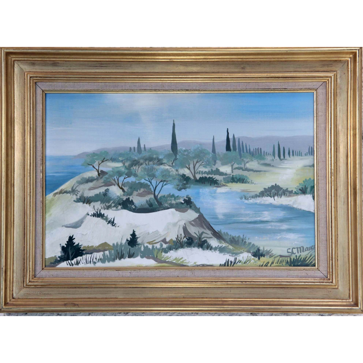 Huile de Svetlana Manen intitulée Ré-Rêve 1977