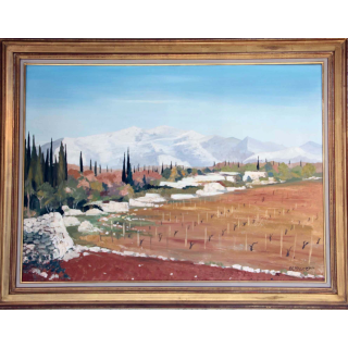 Huile de Svetlana Manen Dans les Konavle (Yougoslavie) 1978