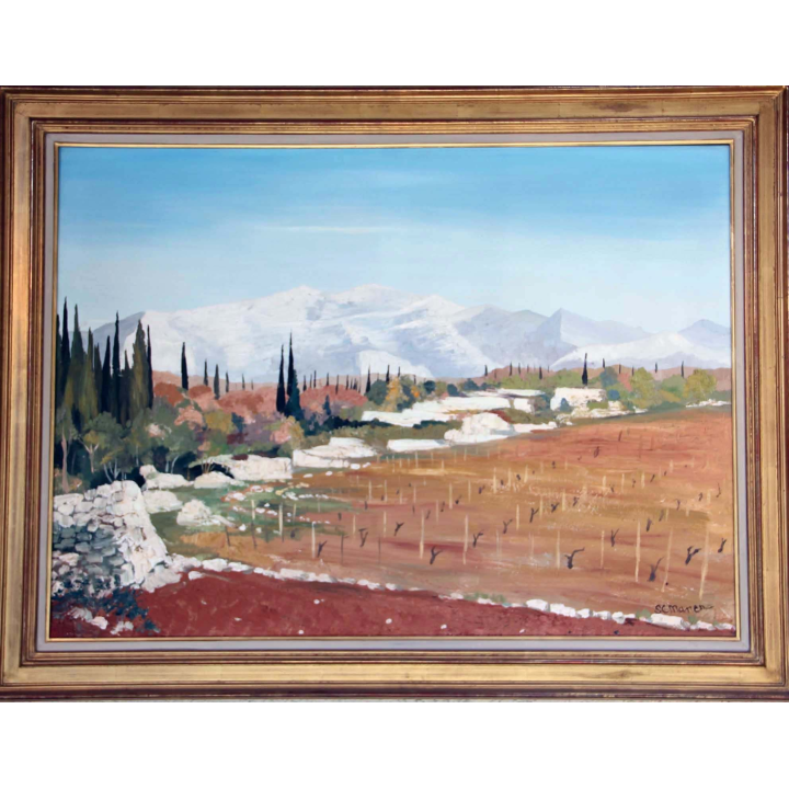Huile de Svetlana Manen Dans les Konavle (Yougoslavie) 1978