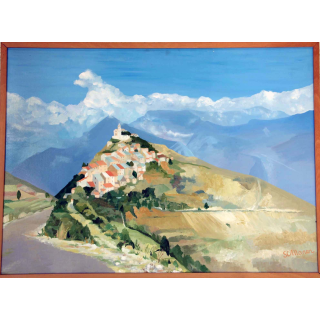 Huile de Svetlana Manen intitulée Ilonse 1990