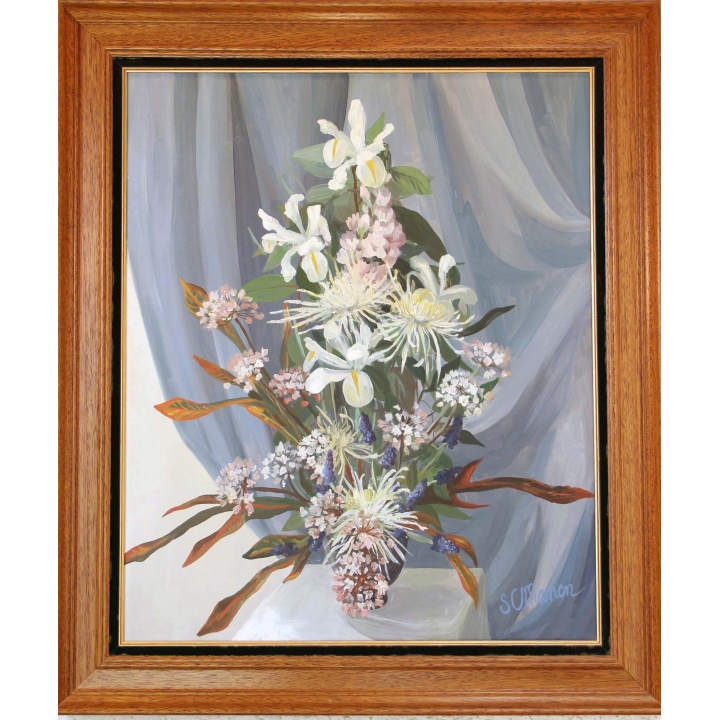 Huile de Svetlana Manen intitulée Bouquet de Christine n°1