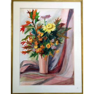 Aquarelle de Svetlana Manen intitulée Bouquet d'automne