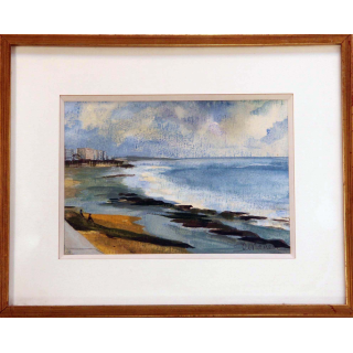 Aquarelle de Svetlana Manen intitulée Les Sables d'Olonne